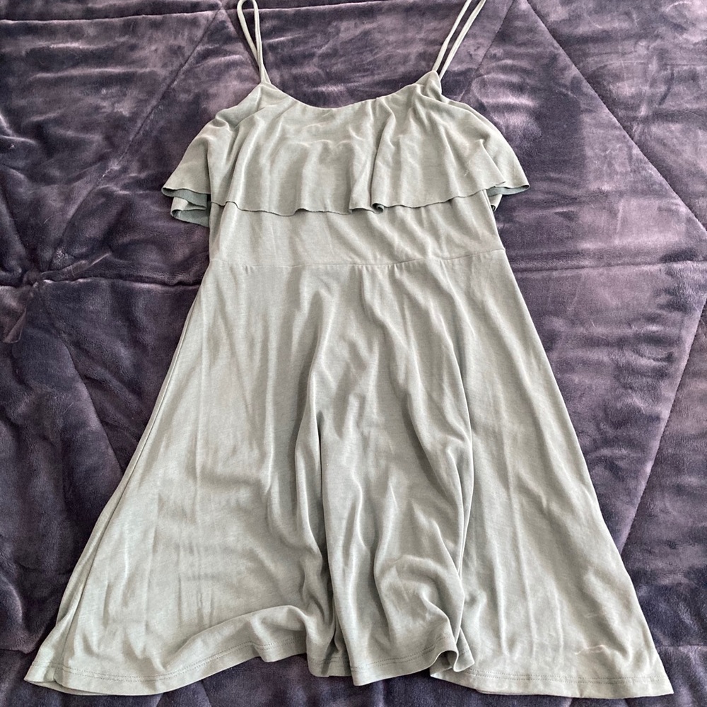 Mini green dress